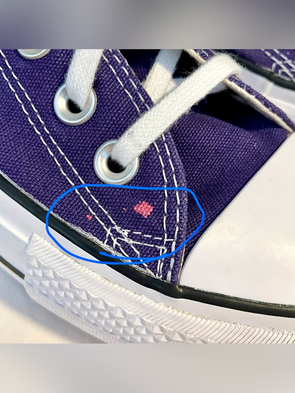 *VTG* CONVERSE “Chuck 70” Low Top Platform Sneakers-Purple-Wmn Size 7.5 - Canvas - Picture 10 of 11